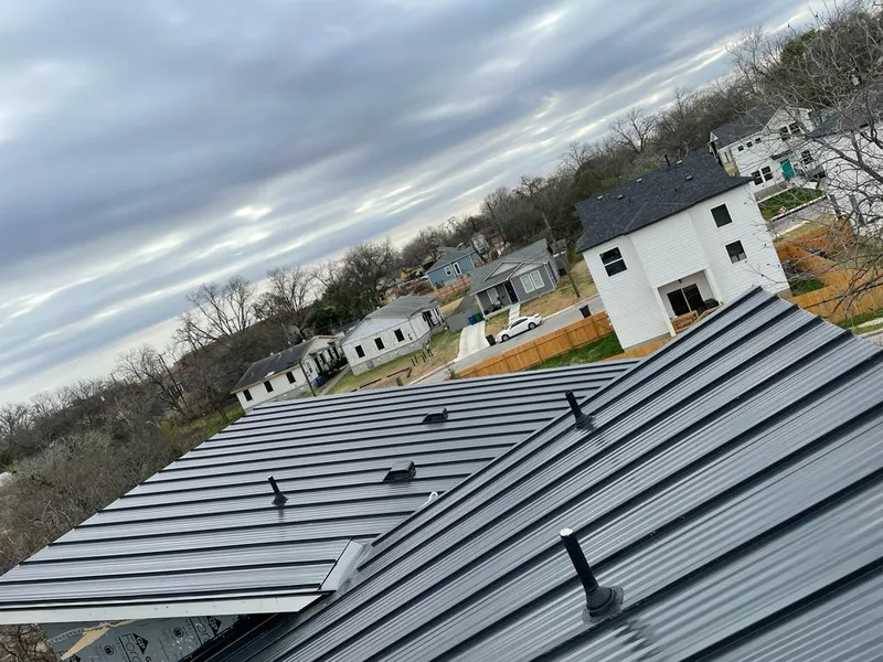 Standing seam metal roof panels with vents for Skylight Repair in Phoenixville